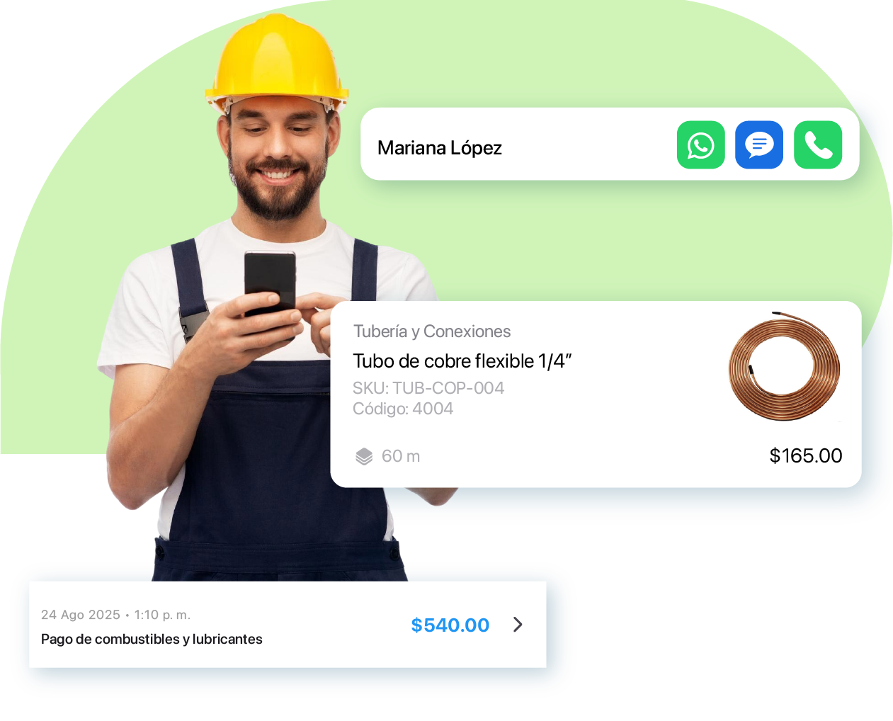 NOA – Características – App para Técnicos