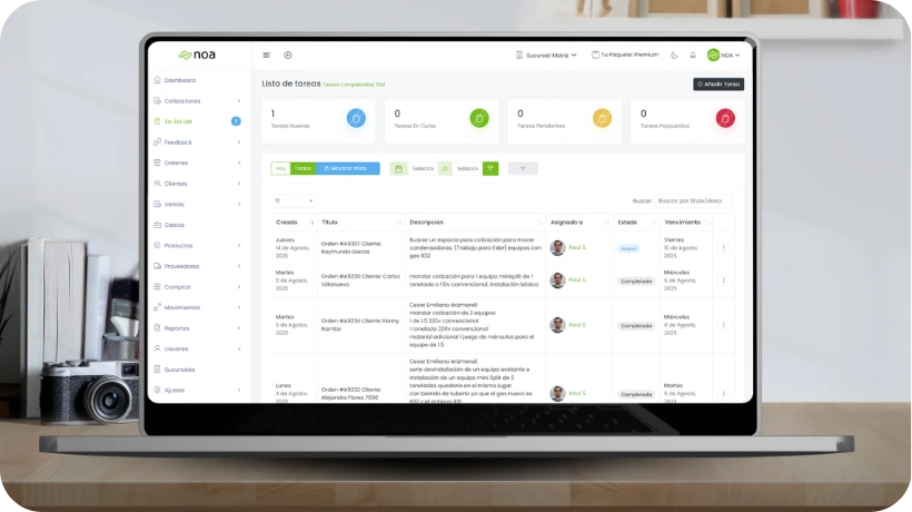 NOA – Características – To-Do List